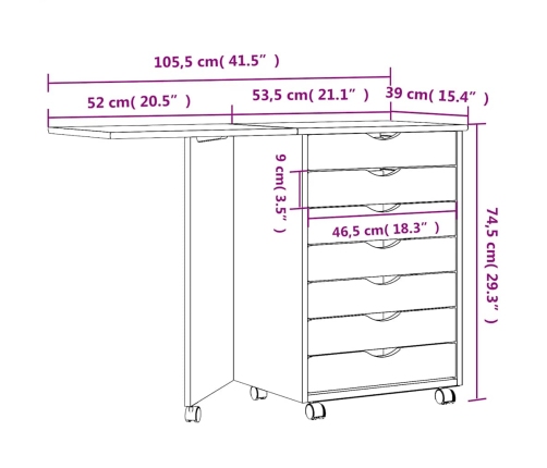 Ritošais Skapis Ar Rakstāmgaldu 