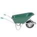 Wheelbarrow Green 90 L 150 Kg Cinkots Tērauds Un Plastmasa Vidaxl