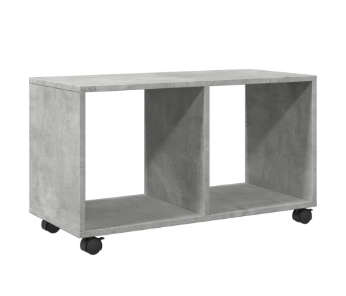 vidaXL plaukts ar riteņiem, 72x33x42,5 cm, konstruēts koks