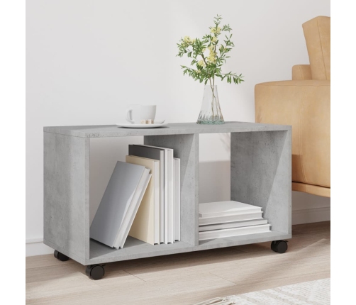 vidaXL plaukts ar riteņiem, 72x33x42,5 cm, konstruēts koks