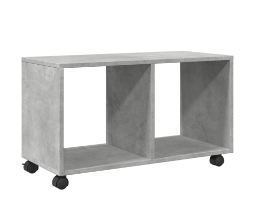 vidaXL plaukts ar riteņiem, 72x33x42,5 cm, konstruēts koks