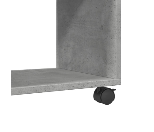 vidaXL plaukts ar riteņiem, 72x33x42,5 cm, konstruēts koks