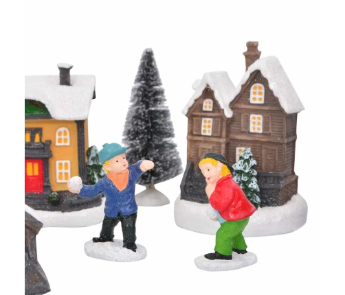 Ziemassvētku Galda Dekors Daudzkrāsains 6.5 X 9.1 Cm Sveķi Vidaxl