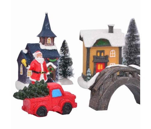 Ziemassvētku Galda Dekors Daudzkrāsains 6.5 X 9.1 Cm Sveķi Vidaxl