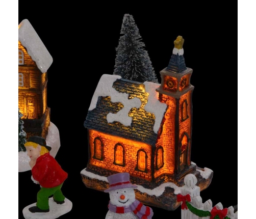 Ziemassvētku Galda Dekors Daudzkrāsains 6.5 X 9.1 Cm Sveķi Vidaxl