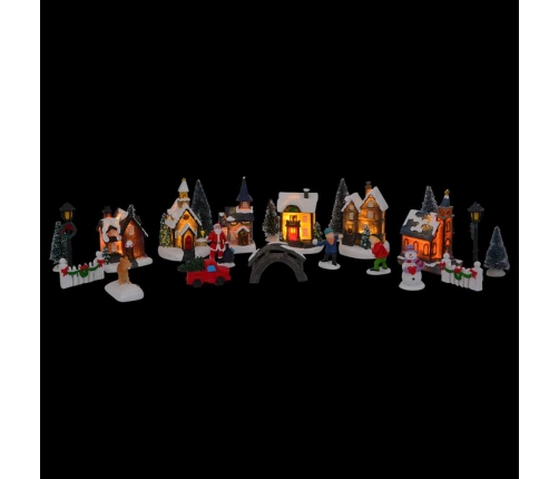 Ziemassvētku Galda Dekors Daudzkrāsains 6.5 X 9.1 Cm Sveķi Vidaxl