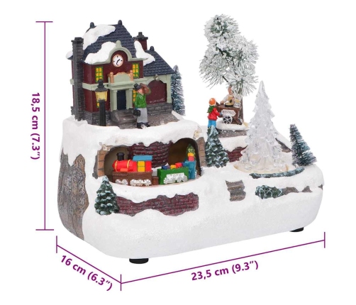 Ziemassvētku Galda Dekors Daudzkrāsains 23.5 X 16 X 18.5 Cm Vidaxl