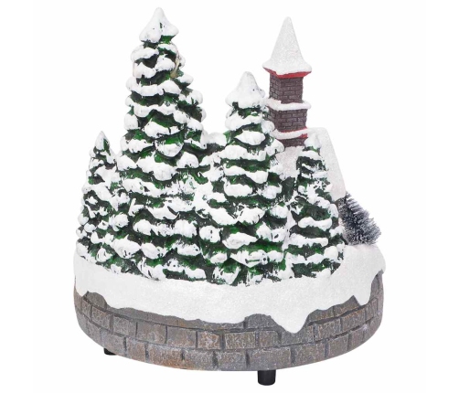 Ziemassvētku Galda Dekors Daudzkrāsains 16 X 16 X 19 Cm Sveķi Vidaxl