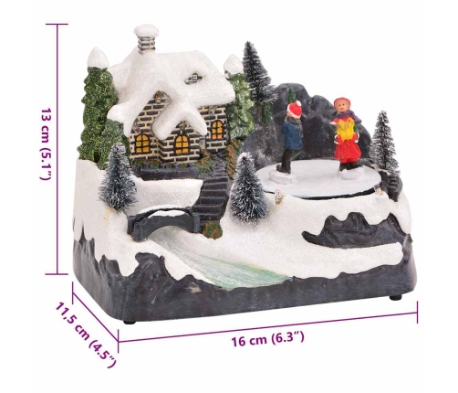 Ziemassvētku Galda Dekors Daudzkrāsains 16 X 11.5 X 13 Cm Vidaxl