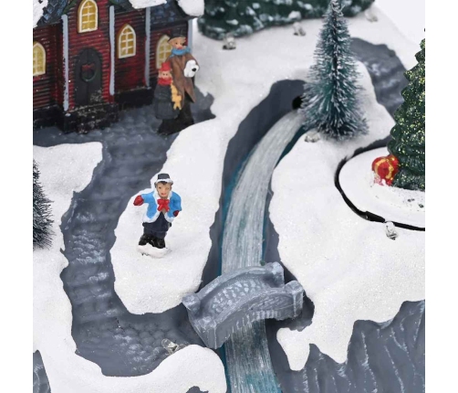 Ziemassvētku Ciemats Daudzkrāsains 20.5 X 17 X 21 Cm Plastmasa Vidaxl