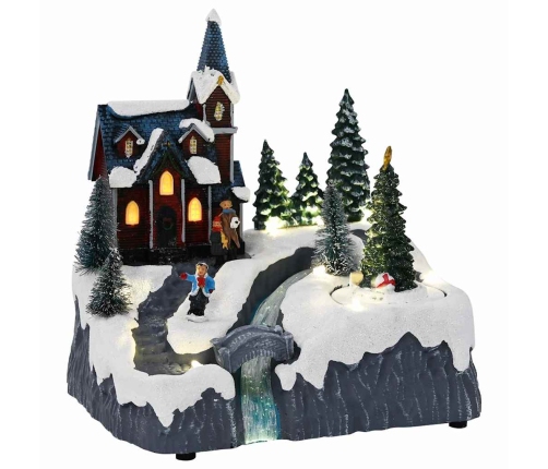 Ziemassvētku Ciemats Daudzkrāsains 20.5 X 17 X 21 Cm Plastmasa Vidaxl