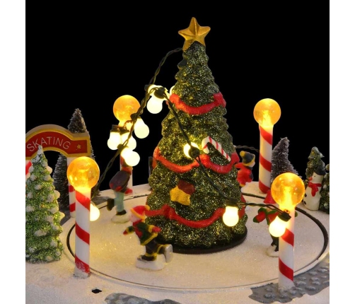 Ziemassvētku Ciemats Daudzkrāsains 22 X 21.5 X 17 Cm Plastmasa Vidaxl