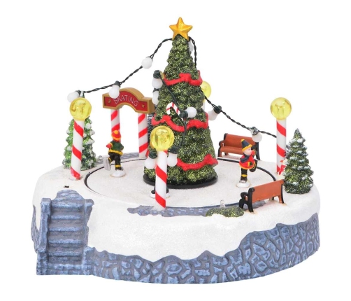 Ziemassvētku Ciemats Daudzkrāsains 22 X 21.5 X 17 Cm Plastmasa Vidaxl