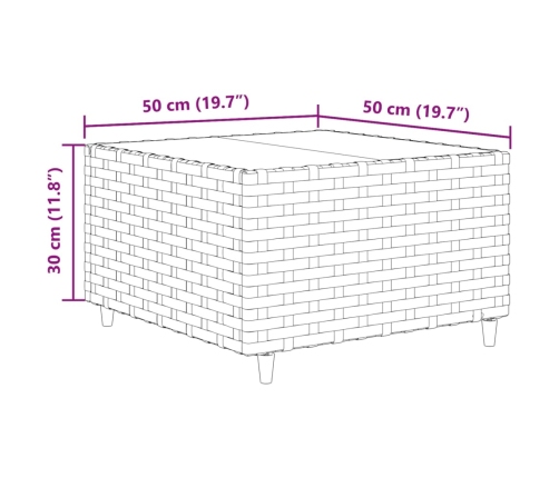 11-Daļīgs Dārza Mēbeļu Komplekts Ar Matračiem, Pe Rotangpalma Vidaxl