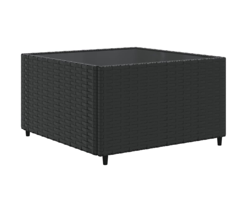 10-Daļīgs Dārza Dīvāna Komplekts, Matrači, Melna Pe Rotangpalma Vidaxl