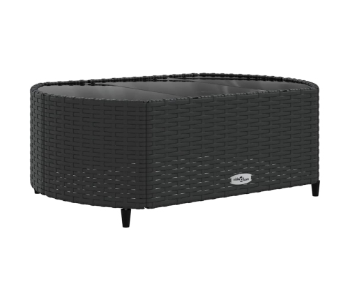 10-Daļīgs Dārza Dīvāna Komplekts, Matrači, Melna Pe Rotangpalma Vidaxl