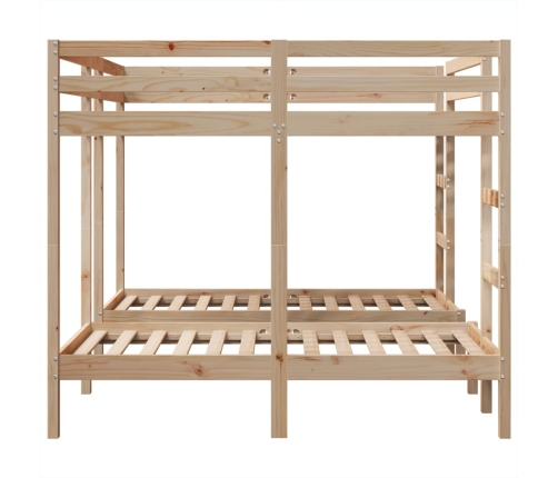 vidaXL trīsstāvu gulta, 160x200/80x160 cm, priedes masīvkoks