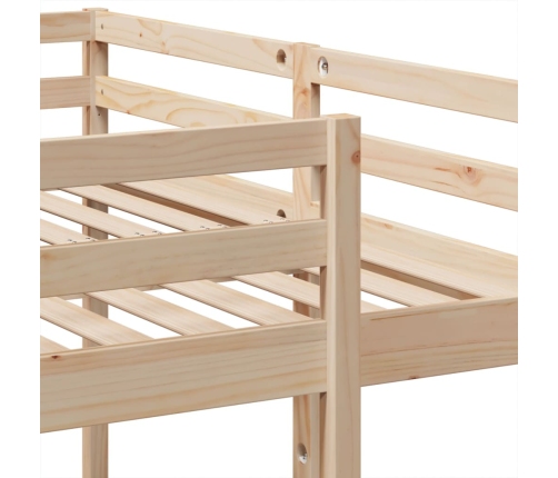 vidaXL trīsstāvu gulta, 160x200/80x160 cm, priedes masīvkoks