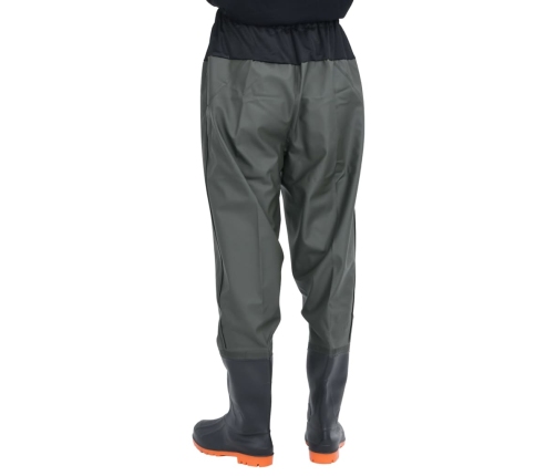 vidaXL Waist bridējbikses ar zābakiem tumši zaļiem 40. izmērā