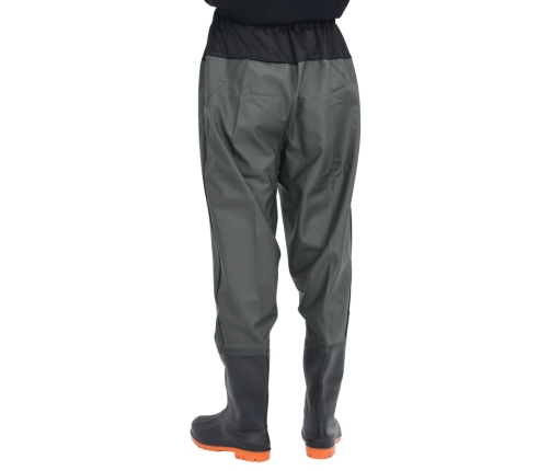 vidaXL Waist bridējbikses ar zābakiem tumši zaļiem 42. izmērā