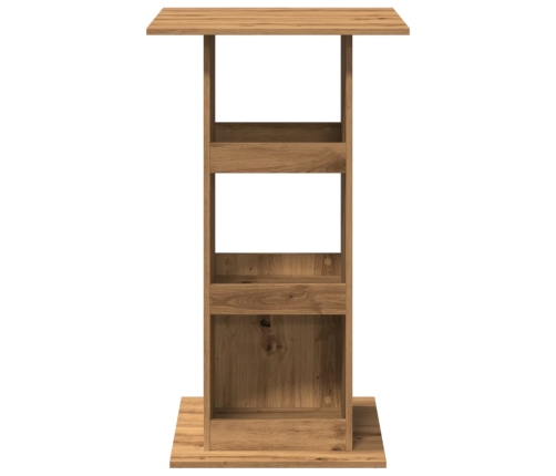 vidaXL bāra galds ar uzglabāšanu, 60x60x102 cm, inženierijas koks