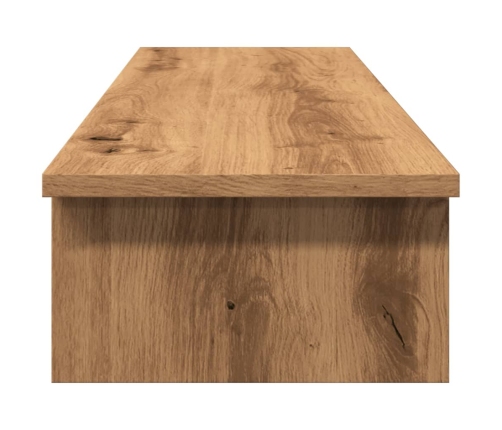 vidaXL monitora paliktnis, koka krāsa, 100x27x15 cm, inženierijas koks