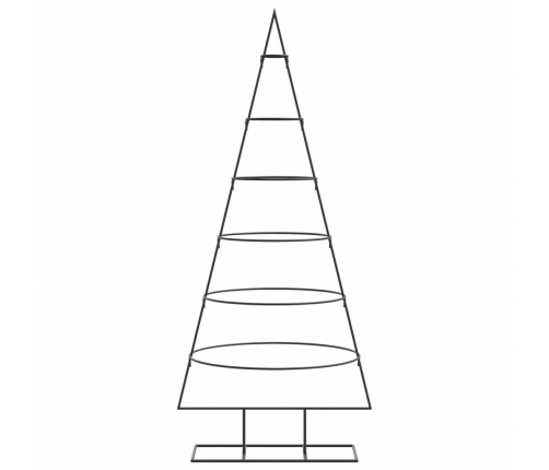 Dekoratīva Ziemassvētku Eglīte, Metāls, Melna, 150 Cm Vidaxl