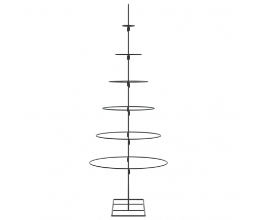 Dekoratīva Ziemassvētku Eglīte, Metāls, Melna, 150 Cm Vidaxl