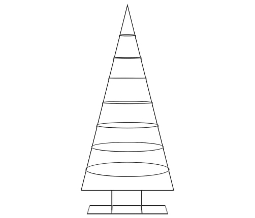 Ziemassvētku Eglīte, Metāls, Koka Pamatne, Melna, 210 Cm Vidaxl