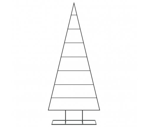 Dekoratīva Ziemassvētku Eglīte, Metāls, Melna, 150 Cm Vidaxl