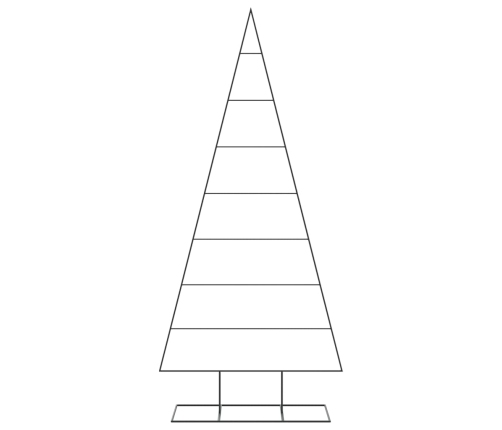 Ziemassvētku Eglīte, Metāls, Koka Pamatne, Melna, 210 Cm Vidaxl