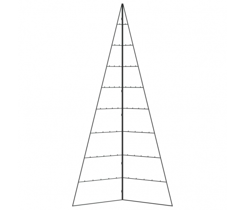 Ziemassvētku Eglīte, Metāls, Koka Pamatne, Melna, 210 Cm Vidaxl