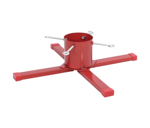 Ziemassvētku Egles Statīvs, Sarkans, 61X61X15,5 Cm Vidaxl