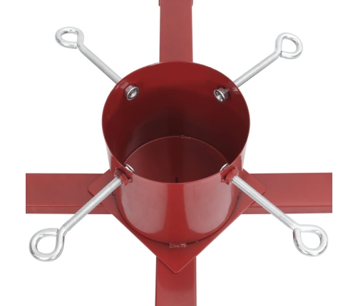 Ziemassvētku Egles Statīvs, Sarkans, 61X61X15,5 Cm Vidaxl