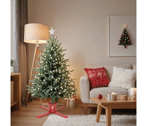 Ziemassvētku Egles Statīvs, Sarkans, 61X61X15,5 Cm Vidaxl