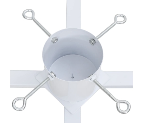 vidaXL Ziemassvētku egles statīvs, balts, 61x61x15,5 cm