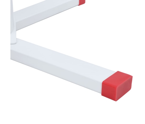 vidaXL Ziemassvētku egles statīvs, balts, 61x61x15,5 cm