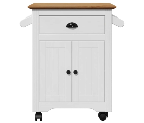 Virtuves Ratiņi, Bodo, Balts Un Brūns, 72X45X80 Cm Vidaxl