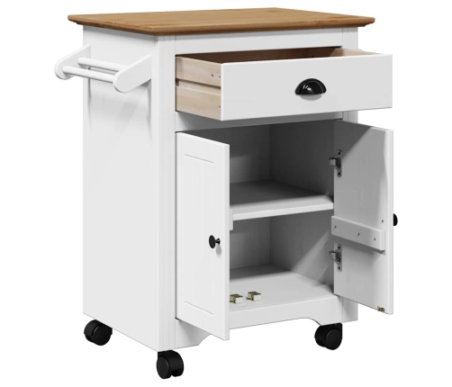 Virtuves Ratiņi, Bodo, Balts Un Brūns, 72X45X80 Cm Vidaxl