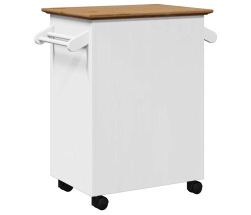 Virtuves Ratiņi, Bodo, Balts Un Brūns, 72X45X80 Cm Vidaxl