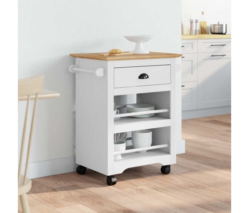 Virtuves Ratiņi, Bodo, Balts Un Brūns, 67,5X45X80 Cm Vidaxl