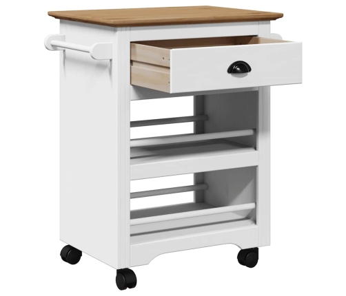 Virtuves Ratiņi, Bodo, Balts Un Brūns, 67,5X45X80 Cm Vidaxl