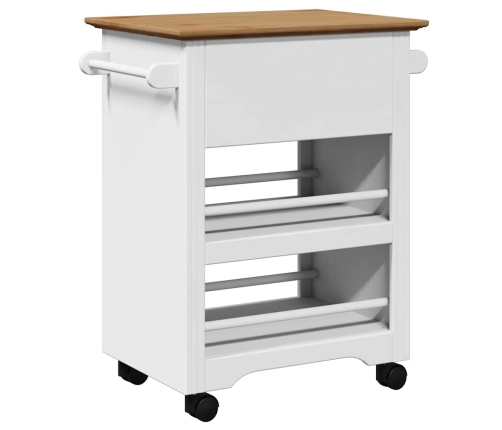 Virtuves Ratiņi, Bodo, Balts Un Brūns, 67,5X45X80 Cm Vidaxl