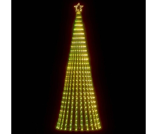 Ziemassvētku Eglītes Dekorācija, 475 Led, Silti Baltas, 247 Cm Vidaxl