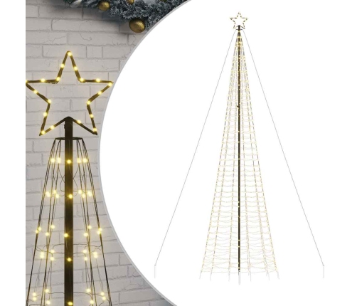 vidaXL Ziemassvētku eglītes dekorācija, 1534 LED, silti baltas, 500 cm