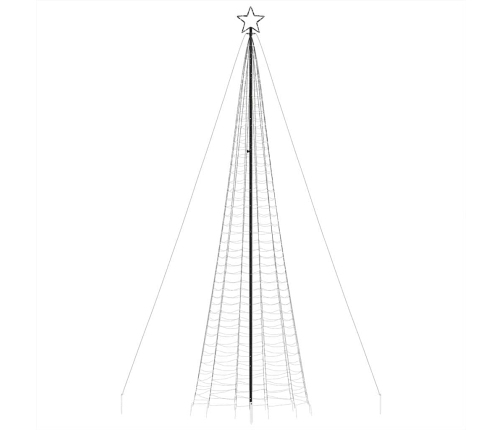 vidaXL Ziemassvētku eglītes dekorācija, 1534 LED, silti baltas, 500 cm
