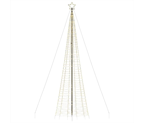 vidaXL Ziemassvētku eglītes dekorācija, 1534 LED, silti baltas, 500 cm