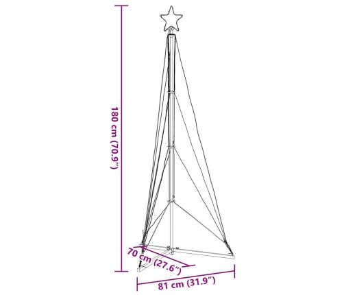 Ziemassvētku Eglītes Gaismiņas, 363 Led, Silti Baltas, 180 Cm Vidaxl