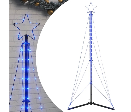 vidaXL Ziemassvētku eglītes gaismiņas, 363 LED, zila, 180 cm