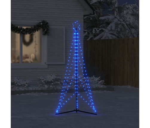 vidaXL Ziemassvētku eglītes gaismiņas, 363 LED, zila, 180 cm